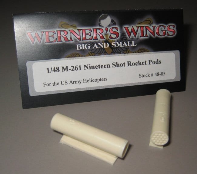 Werner's Wings Resin 48-03 M-260 Seven shot Rocket Pod