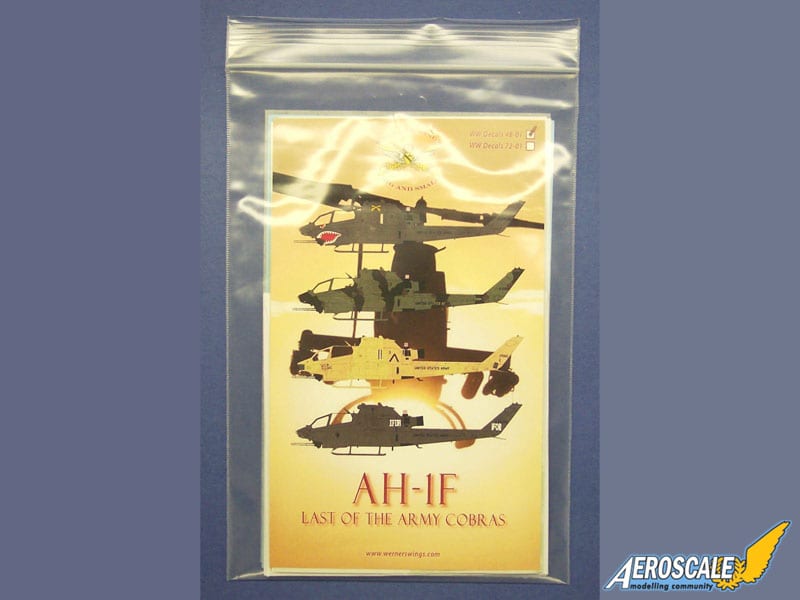 Aeroscale review of AH-1F Last of the Army Cobras decals & DVD package