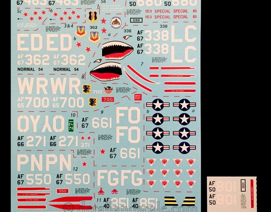 Detail & Scale review- Werner’s Wings Decals # 48-013 Vietnam Ace Capt. Steve Richie and Friends — 1:48 Scale