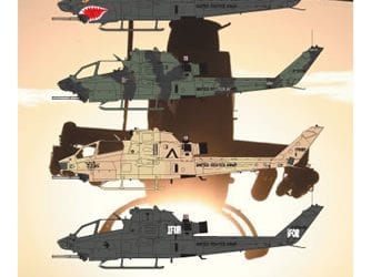 Hyperscale Review AH-1F Last of the Army Cobras Decals 1/72, 1/48