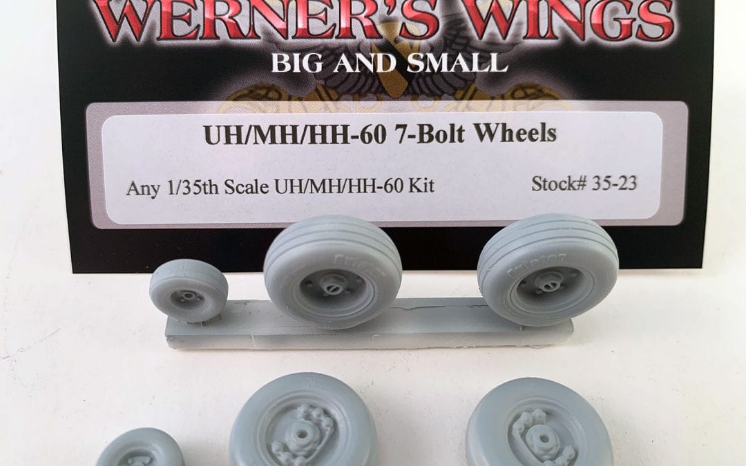 September 2020: New Resin Stock #35-23 UH/MH/HH-60 7-Bolt Wheels